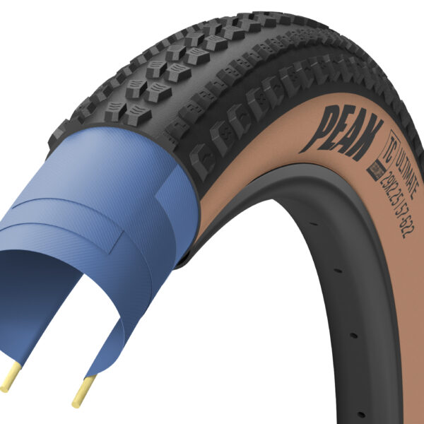 Покрышка 29x2.4 (61-622) GoodYear PEAK Ultimate Tubeless Complete, Blk/Tan