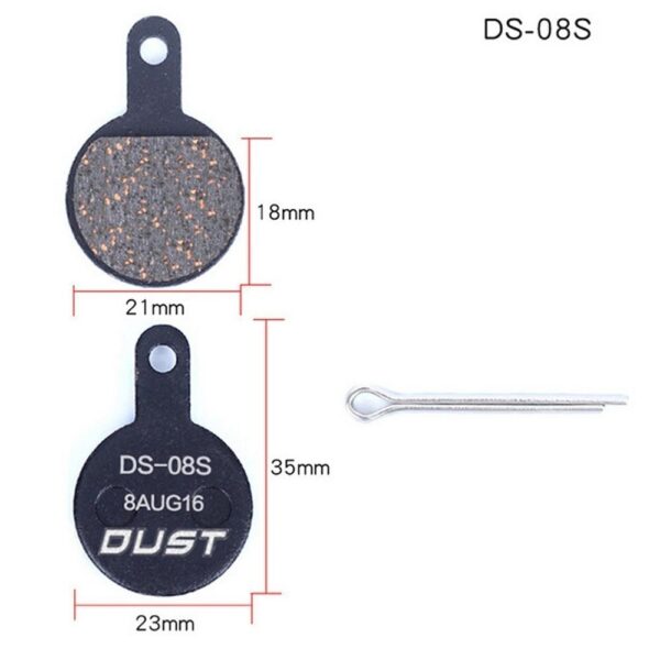 Колодки тормозные полуметалл disc DUST DS-08S TEKTRO IOX，Lyra, Novella