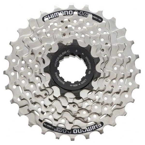Касета SHIMANO ACERA CS-HG40/41 7-к 11-28T
Касета Shimano CS-HG41 7sp. сiм зiрок, розрахунок зубiв: 11-28.