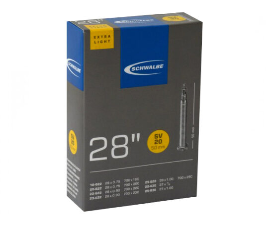 Камера 28" (18/25-622/630) Schwalbe SV20 50мм Extra Light EK