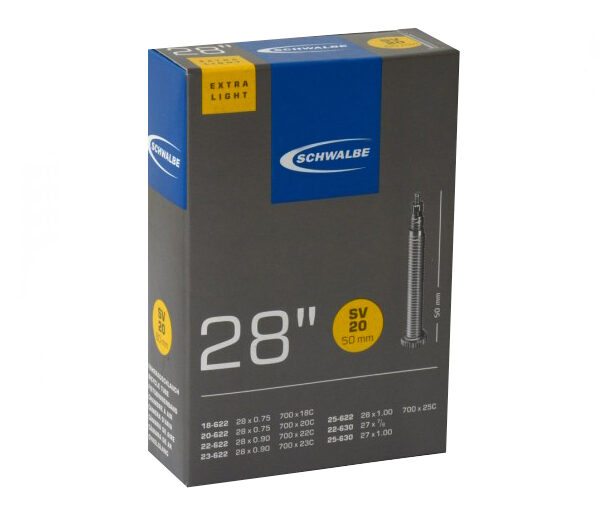 Камера 28" (18/25-622/630) Schwalbe SV20 50мм Extra Light EK