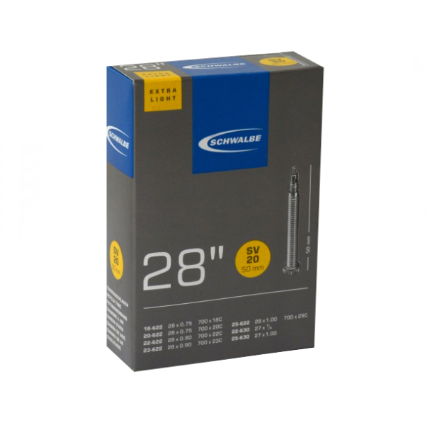 Камера 28" (18/25-622/630) Schwalbe SV20 50мм Extra Light EK