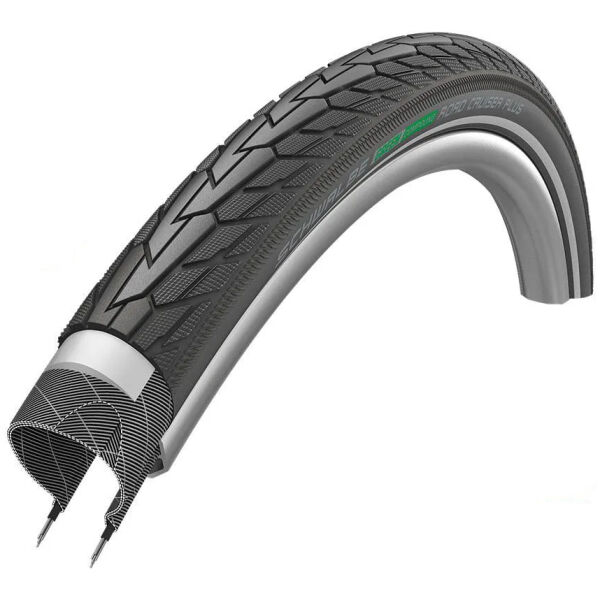 Покришка 28x1.75 (47-622) Schwalbe ROAD CRUISER PLUS PunctureGuard, TwinSkin B/B + RT HS484 GREEN 50EPI