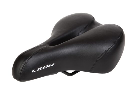 Сідло з AM з отвором "258*184 K.San YBT-7198 c logo LEON (чорний)