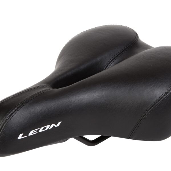 Сідло з AM з отвором "258*184 K.San YBT-7198 c logo LEON (чорний)