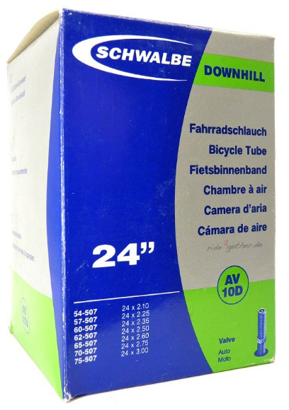Камера 24" (54/75x507) Schwalbe AV10D 40мм DOWNHILL EK