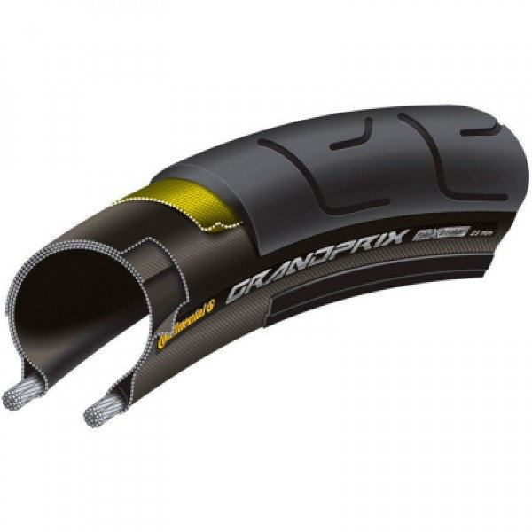 Покрышка Continental Grand Prix, 28" |700x25C, 25-622,  PolyX Breaker, 230гр., черный