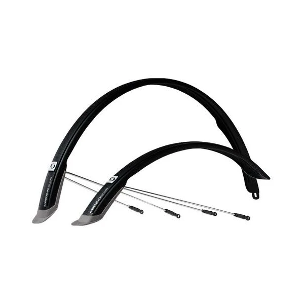 Комплект крыльев 28" SIMPLA Ubiquit SDL 45mm, с брызговиками, чёрные