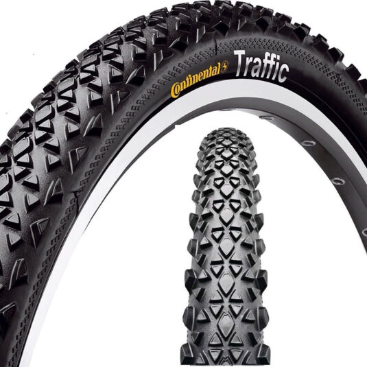 Покришка Continental Traffic II, 26"x1.90, 50-559, 820 г, чорна
