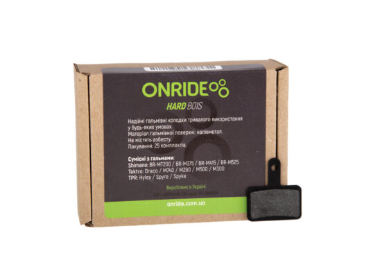 Гальмівні колодки ONRIDE HARD B01.напівметал. 25 пар
