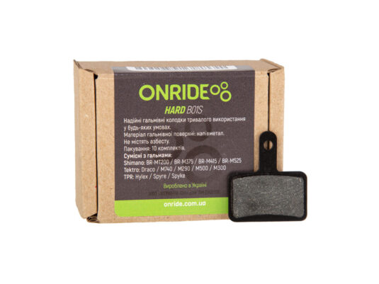 Гальмівні колодки ONRIDE HARD B01.напівметал. 10 пар