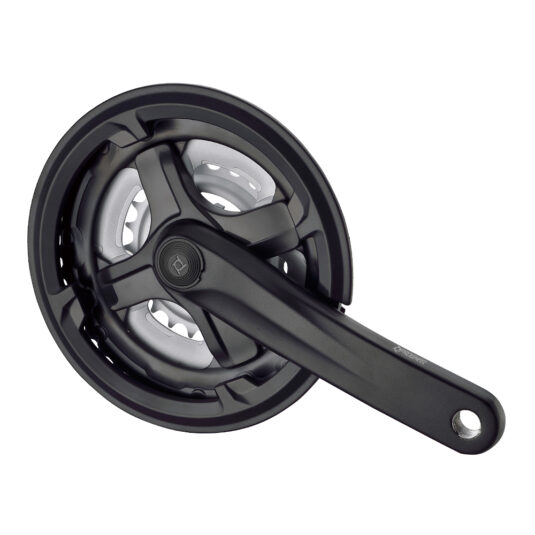 Комплект шатунів PROWHEEL TA-CM68, 170mm, 24/34/42T, захист ланцюга, зірки сталь, під квадрат, black