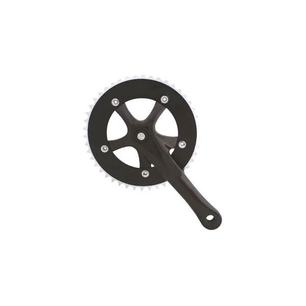 Комплект шатунов PROWHEEL SINGLE Solid-246T-F-1 46T 175mm black