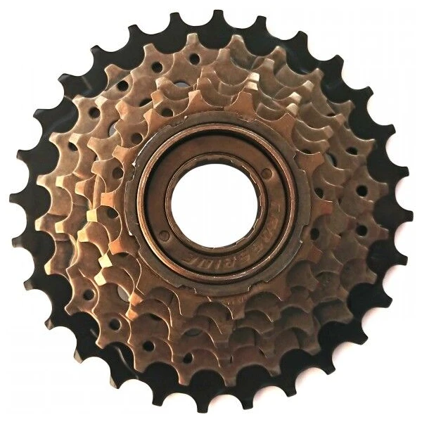 Трещотка Crossride CR-FW6I 14-28T, 6шв, коричневый-черный