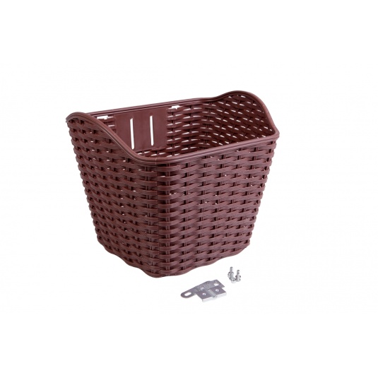 Корзина без стойки 26-28" Pl H340*W260*D270 TEN 019 без кронштейна (коричневый)