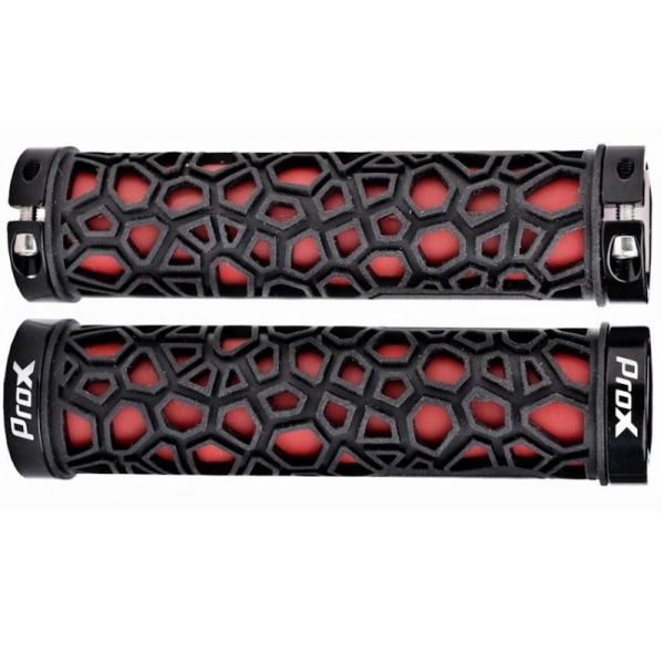 Грипсы ProX GP-53 130mm черный с красным, Lock