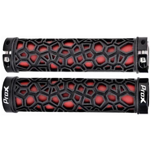 Грипсы ProX GP-53 130mm черный с красным, Lock