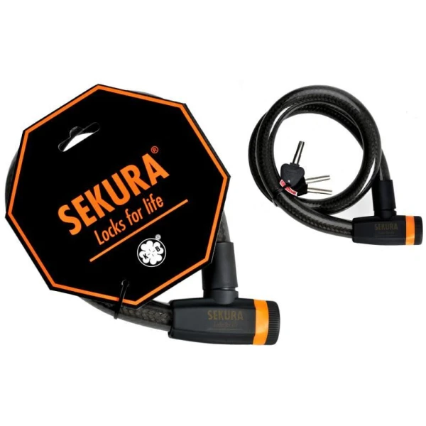 Замок велосипедный Sekura KB404 под ключ 25х100 (A-Z-0049)