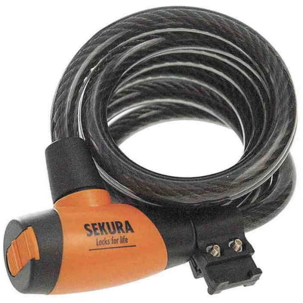Замок велосипедный Sekura KB203, под ключ 12 х 185 (A-Z-0038)