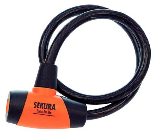Замок велосипедний Sekura KB201, під ключ 12х850мм (a-z-0039)