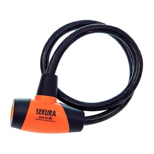 Замок велосипедний Sekura KB201, під ключ 12х850мм (a-z-0039)