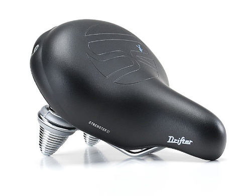 Сідло Selle Royal Premium DRIFTER, Royalgel, оббивка Strengtex, 270х245мм, 1160г, хромовані рейли і пружини, unisex, чорне