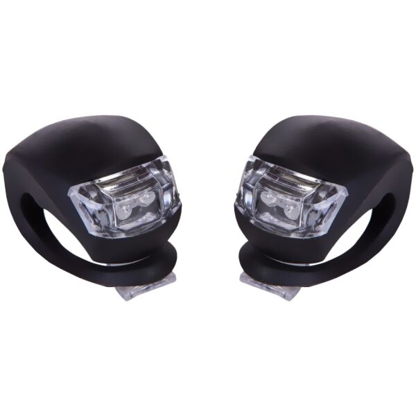 Мигалка задня 2шт BC-RL8001 біле + червоне світло LED силіконовий (черный корпус)