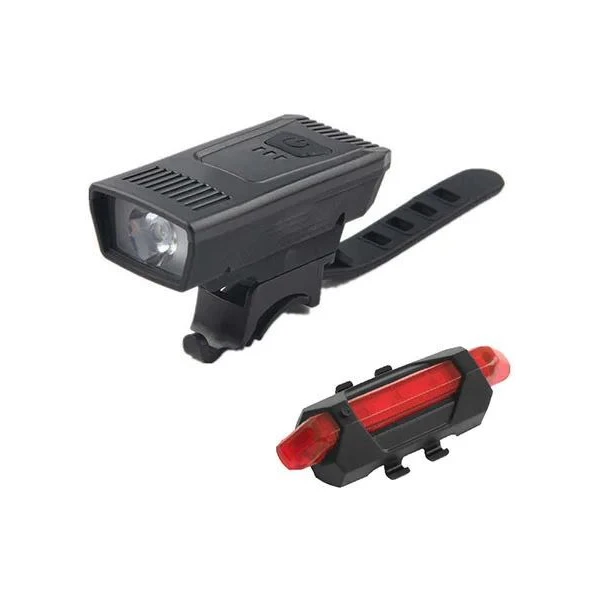 Комплект ламп BauTech YC-1803-1-XPE перед + зад micro USB (YC-1803-1-XPE-5)