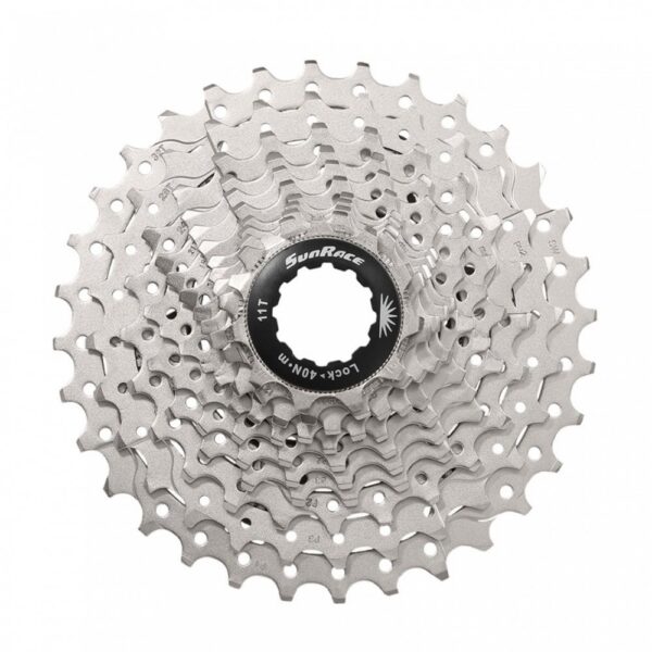 Кассета инд. 11-k 11-28T SUN RACE RS3 стальной паук, Metallic Silver
