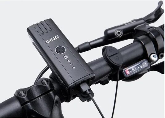 Передня фара Giyo 450LM USB із сигналом (eos230)