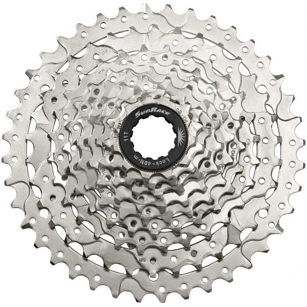 Касета інд. 9-k 11-40T SUN RACE MTB M990 алюмінієвий павук, Nickel