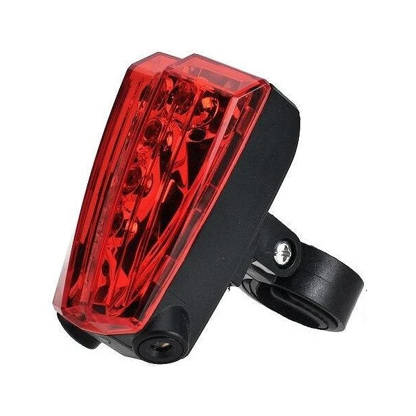 Ліхтар задній JY-2LA, 5 Led акумулятор. лазер, USB