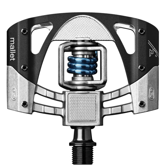 Педаль Crankbrothers MALLET 3, серо-черная/синяя пружина