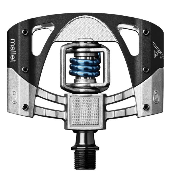 Педаль Crankbrothers MALLET 3, серо-черная/синяя пружина