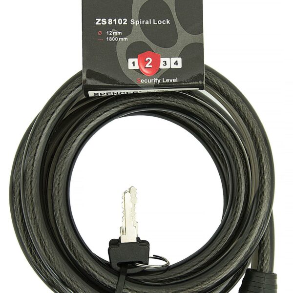 Замок Spencer Z8102 під ключ 12 х 1800мм чорний