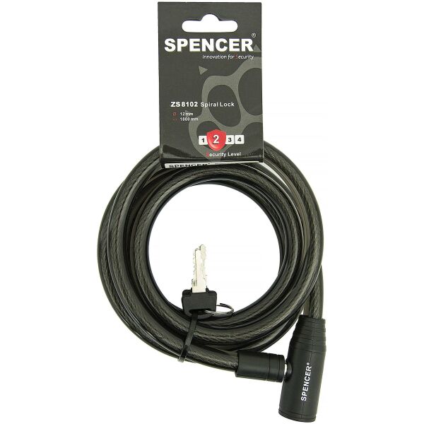 Замок Spencer Z8102 под ключ 12 х 1800мм черный
