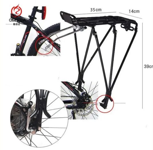Багажник Luggage Rack задній, Alu, чорний