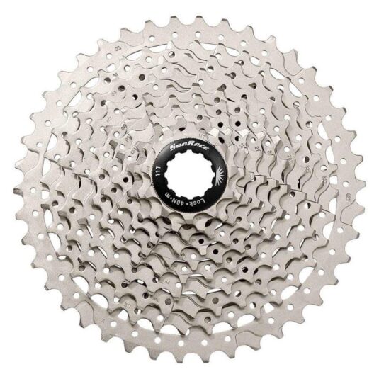 Касета інд. 10-k 11-42T SUN RACE MTB MS2 алюмінієвий павук, Metallic Silver