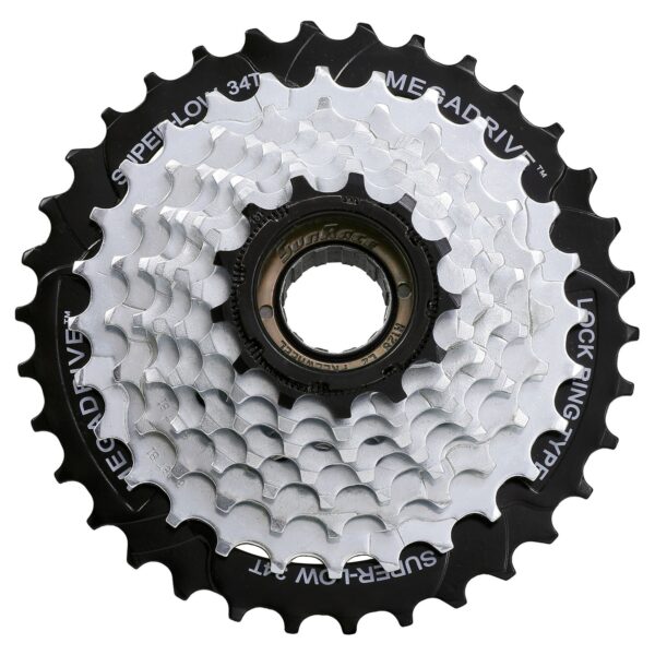 Трещітка інд. SUN RACE M56 8S, 13-34T, Zinc+Black