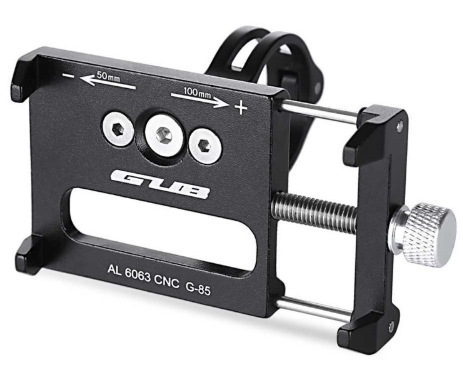 Держатель для смартфонов GUB G-85, алюминий, черный