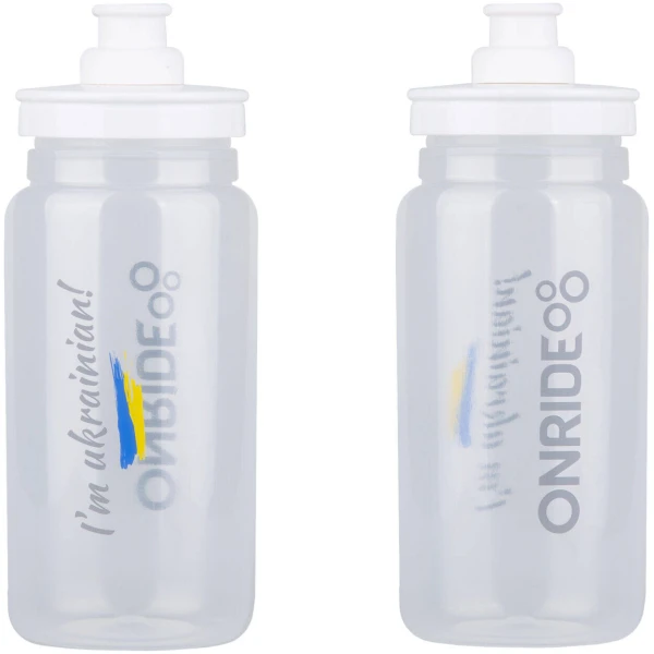 Фляга ONRIDE Elite Fly UA 550 мл прозора