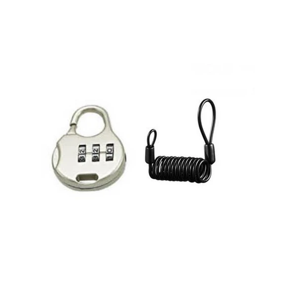 Замок Kands Mini кодовый 3,5х1200мм черный