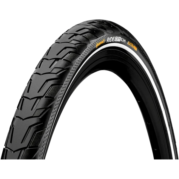 Покришка Continental Ride City 28 x 1.60 | 700 x 42C чорно-біла світловідбиваюча нескладна