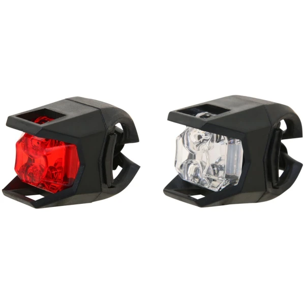 Велосипедная мигалка Kands белый/красный, свет LED, 2шт черный (JY-3005)