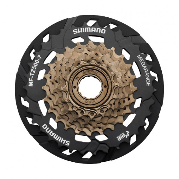 Тріскачка Shimano MF-TZ500 7sp 14-34T із захистом, коричневий (MF-TZ500-7-CP-34)