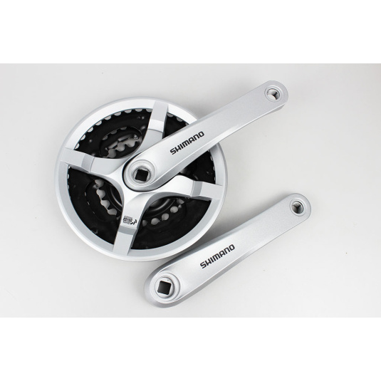Шатуны SQ Shimano  FC-TY501 42/34/24T 9-ск. под квадрат серебр