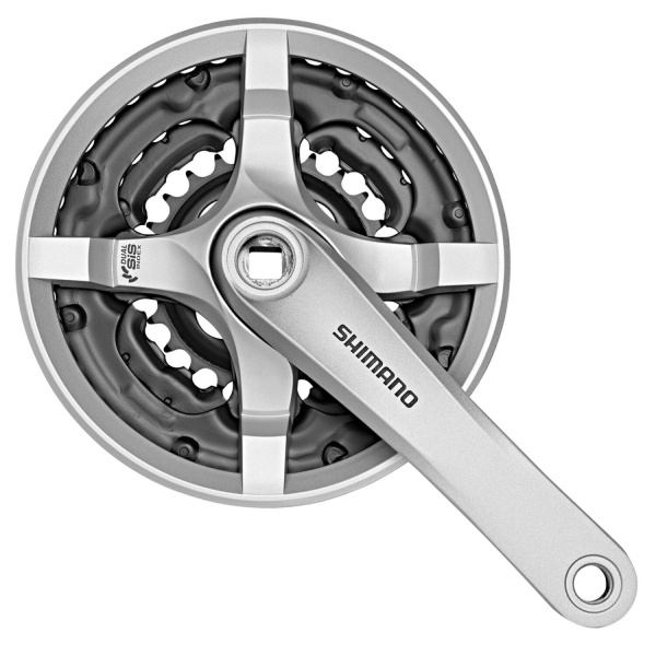 Шатуны SQ Shimano  FC-TY501 42/34/24T 9-ск. под квадрат серебр