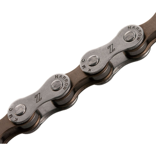 Цепь KMC Z7 116 звеньев 1/2″ X 3/32″ 7шв серый-коричневый
