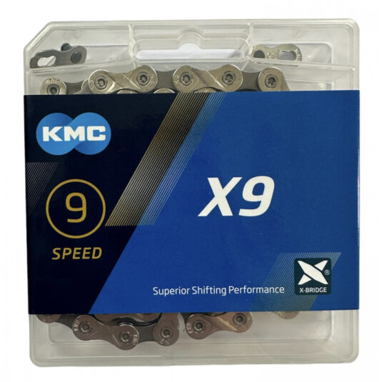 Ланцюг KMC X9 Silver/Gray 122 ланки 1/2" X 11/128" box (C-X939)
