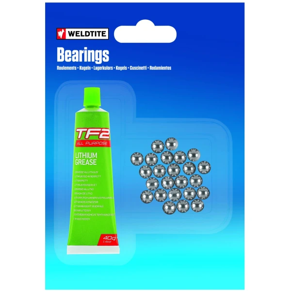 Ремкомплект для втулок Weldtite 06175 шарики 1/4" х 24шт + смазка 40гр